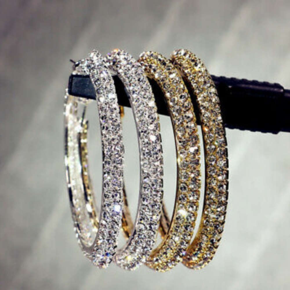 New 18k gold plated hoop earrings - Picture 4 of 4